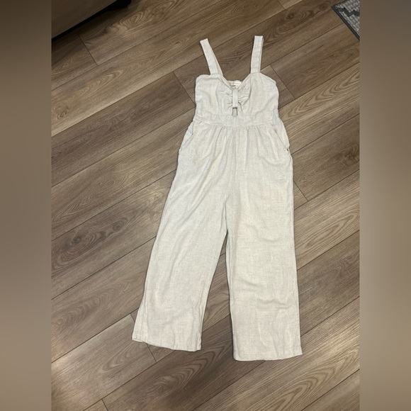 Monteau Pants - Monteau Cream Jumpsuit size medium